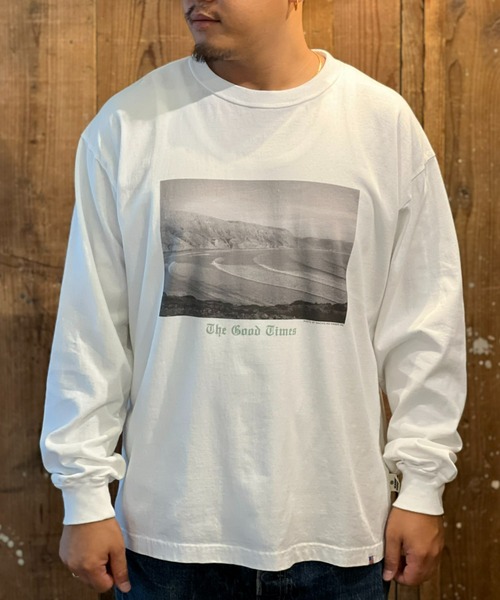MAGIC NUMBER(マジック ナンバー)の「【MAGIC NUMBER】GOOD TIMES US COTTON L/S T-SHIRT(Tシャツ/カットソー・メンズ・ホワイト系その他/ホワイト×ピンク/ホワイト×ブラック・LARGE/MEDIUM)」の2枚目の写真