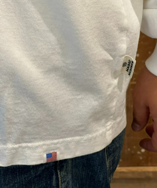 MAGIC NUMBER(マジック ナンバー)の「【MAGIC NUMBER】GOOD TIMES US COTTON L/S T-SHIRT(Tシャツ/カットソー・メンズ・ホワイト系その他/ホワイト×ピンク/ホワイト×ブラック・LARGE/MEDIUM)」の11枚目の写真
