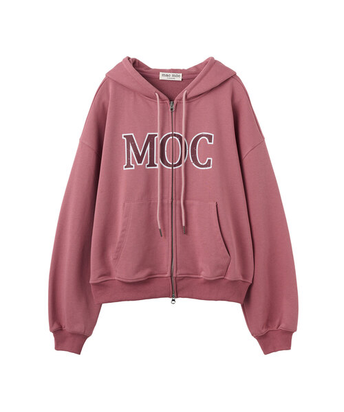 MAC MOC(マックモック)の「MODIE MOC アートワーク ツーウェイ ルーズフィット ジップアップパーカー_3colors(パーカー・レディース・チャコールグレー/インディゴブルー/ピンク系その他・FREE)」の3枚目の写真
