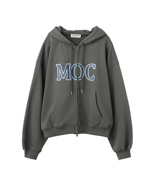 MAC MOC(マックモック)の「MODIE MOC アートワーク ツーウェイ ルーズフィット ジップアップパーカー_3colors(パーカー・レディース・チャコールグレー/インディゴブルー/ピンク系その他・FREE)」の1枚目の写真