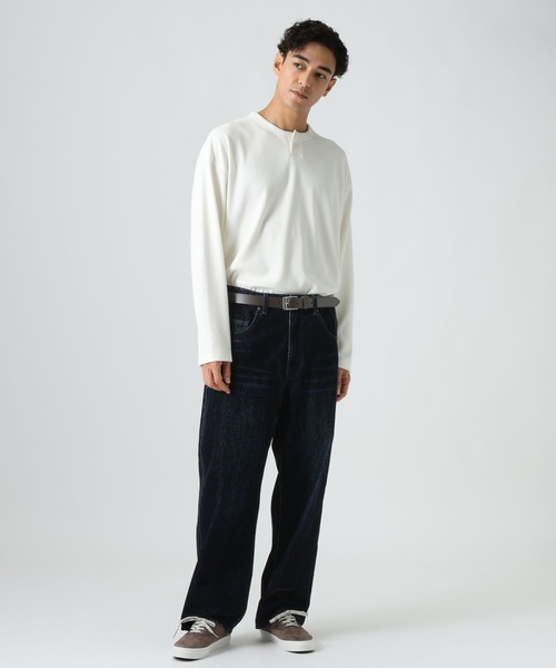 BAYFLOW(ベイフロー)の「フロッキーデニムパンツ(その他パンツ・メンズ・ネイビー/ブラウン・LARGE/MEDIUM)」の13枚目の写真