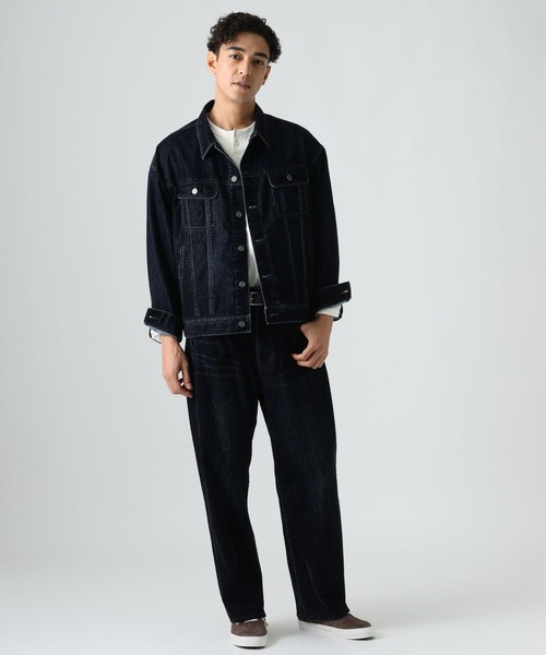 BAYFLOW(ベイフロー)の「フロッキーデニムパンツ(その他パンツ・メンズ・ネイビー/ブラウン・LARGE/MEDIUM)」の14枚目の写真