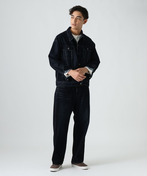 BAYFLOW(ベイフロー)の「フロッキーデニムパンツ(その他パンツ・メンズ・ネイビー/ブラウン・LARGE/MEDIUM)」の15枚目の写真