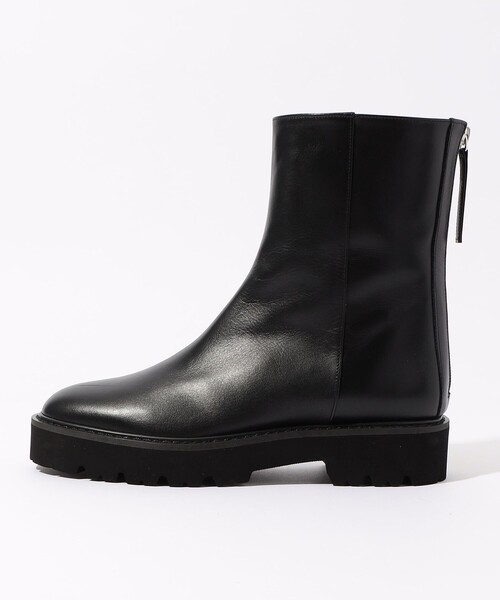 DES PRES(デ・プレ)の「DES PRES バックジップショートブーツ(ブーツ・レディース・ブラック・23.0cm/23.5cm/24.0cm/24.5cm)」の3枚目の写真