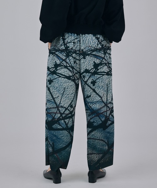NON TOKYO(ノントーキョー)の「PRINT RIB WIDE PANTS(その他パンツ・レディース・ブルー系/グリーン系・FREE)」の6枚目の写真