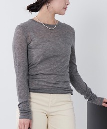 セミシアーロングスリーブニットTシャツ