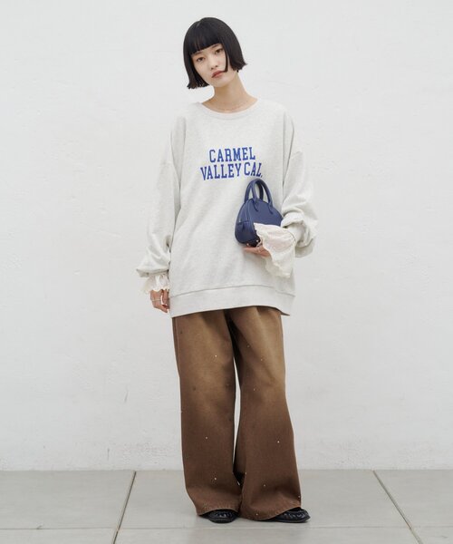 CIAOPANIC TYPY(チャオパニックティピー)の「∴フラワースタッズデイリーイージーデニム(デニムパンツ・レディース・ブルー/サックスブルー/ブラウン・MEDIUM/LARGE/SMALL)」の12枚目の写真