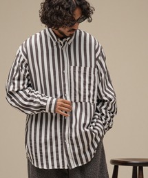 ms6680-Wild Stripe Rover LS Shirt ワイドストライプシャツ(TRM-2625009)