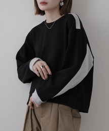 EGLANTINE バックタック配色切り替えプルオーバー