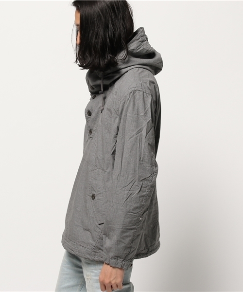 ikka（イッカ）の「タイプライターアノラックパーカー（マウンテンパーカー・メンズ・グレー/オリーブ・MEDIUM/X-LARGE/LARGE）」の3枚目の写真