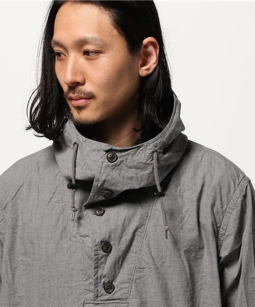 ikka（イッカ）の「タイプライターアノラックパーカー（マウンテンパーカー・メンズ・グレー/オリーブ・MEDIUM/X-LARGE/LARGE）」の5枚目の写真