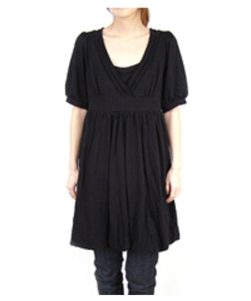 Abahouse Devinette（ドゥヴィネット）の「カットワンピース（ワンピース・レディース・ブラック/チャコールグレー/ブルー・FREE）」の2枚目の写真