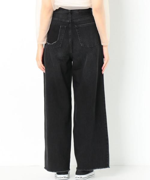 Another Edition(アナザーエディション)の「デニムワイドパンツ/ AEBC DNM WIDE PTⅡ(デニムパンツ・レディース・ブラック/コバルトブルー・SMALL/MEDIUM)」の3枚目の写真