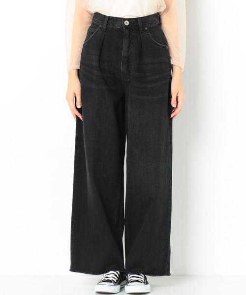 Another Edition(アナザーエディション)の「デニムワイドパンツ/ AEBC DNM WIDE PTⅡ(デニムパンツ・レディース・ブラック/コバルトブルー・SMALL/MEDIUM)」の4枚目の写真