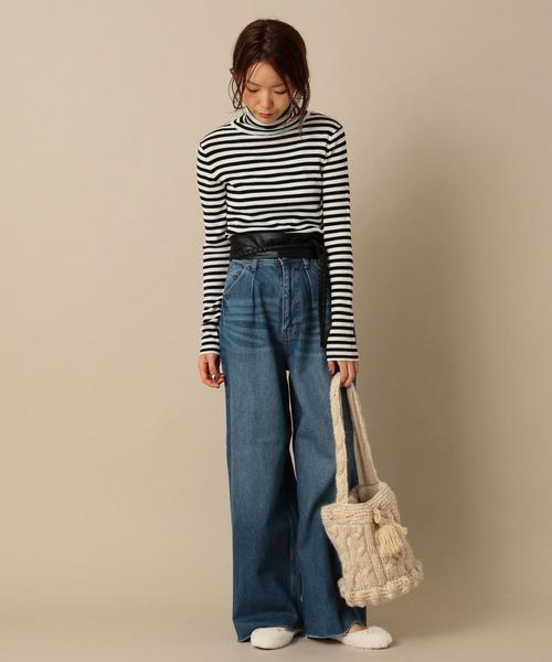 Another Edition(アナザーエディション)の「デニムワイドパンツ/ AEBC DNM WIDE PTⅡ(デニムパンツ・レディース・ブラック/コバルトブルー・SMALL/MEDIUM)」の16枚目の写真