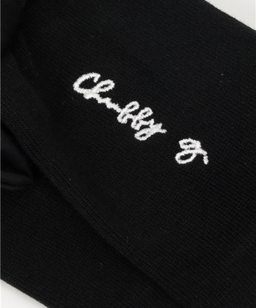 CHUBBYGANG（チャビーギャング）の「リボンノットクルーソックス（ソックス/靴下・キッズ・ブラック/ホワイト・22/19）」の5枚目の写真