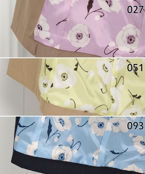 AG by aquagirl(エージーバイアクアガール)の「トレンチコート(ポピー柄裏地付き)(トレンチコート・レディース・ブルー/ベージュ/グリーン・40/36/38)」の13枚目の写真