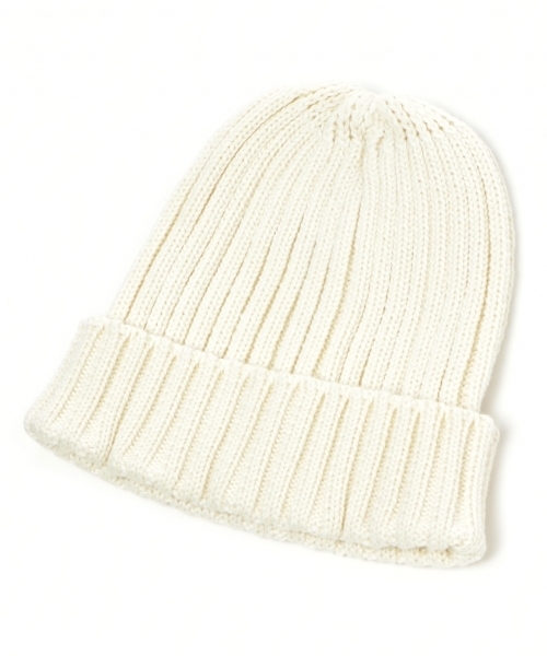 GLOBAL WORK（グローバルワーク）の「リブワッチ/738610（ニットキャップ/ビーニー・レディース・ダークグレー/ホワイト/レッド/ブラック/ブルー・FREE）」の2枚目の写真