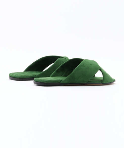 SHIPS for women（シップスフォーウィメン）の「ALUMNAE:Xクロスサンダル（サンダル・レディース・グリーン・36/37/38/35）」の4枚目の写真