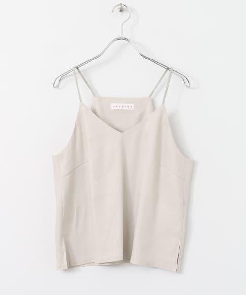 SENSE OF PLACE by URBAN RESEARCH(センスオブプレイスバイアーバンリサーチ)の「リネンキャミソール(Tシャツ/カットソー・レディース・ベージュ系その他/オレンジ・FREE)」の2枚目の写真
