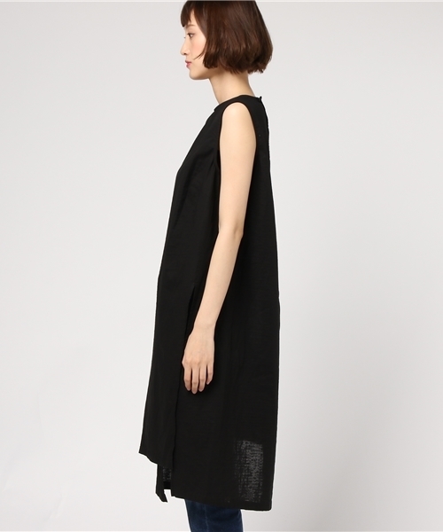 ENFOLD（エンフォルド）の「ボイルダブルガーゼ ランダムヘムT/T（Tシャツ/カットソー・レディース・ブラック・38）」の3枚目の写真