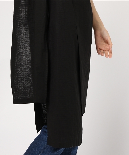 ENFOLD（エンフォルド）の「ボイルダブルガーゼ ランダムヘムT/T（Tシャツ/カットソー・レディース・ブラック・38）」の9枚目の写真