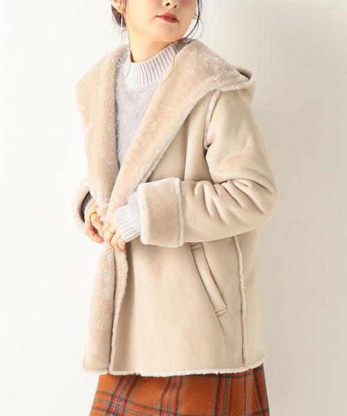 archives（アルシーヴ）の「Fムートンショートフードアウター（ムートンコート・レディース・グレー/アイボリー/シルバーグレー/キャメル・MEDIUM）」の18枚目の写真