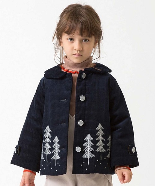 アプレレクール　森の刺繍コート アプレレクール アウター 森の刺繍 90 - メルカリ