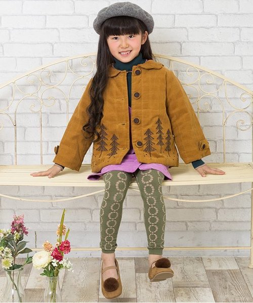 アプレレクール　森の刺繍コート アプレレクール アウター 森の刺繍 90 - メルカリ