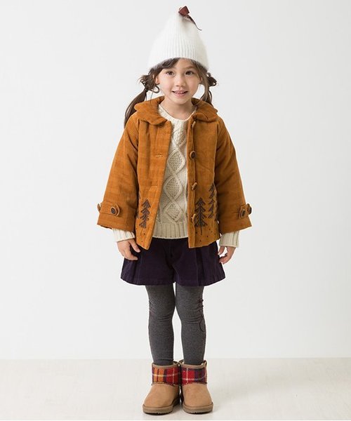 アプレレクール　森の刺繍コート アプレレクール アウター 森の刺繍 90 - メルカリ