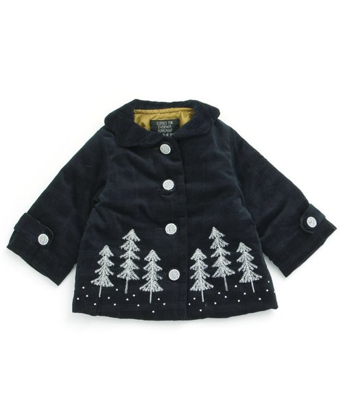 アプレレクール　森の刺繍コート アプレレクール アウター 森の刺繍 90 - メルカリ