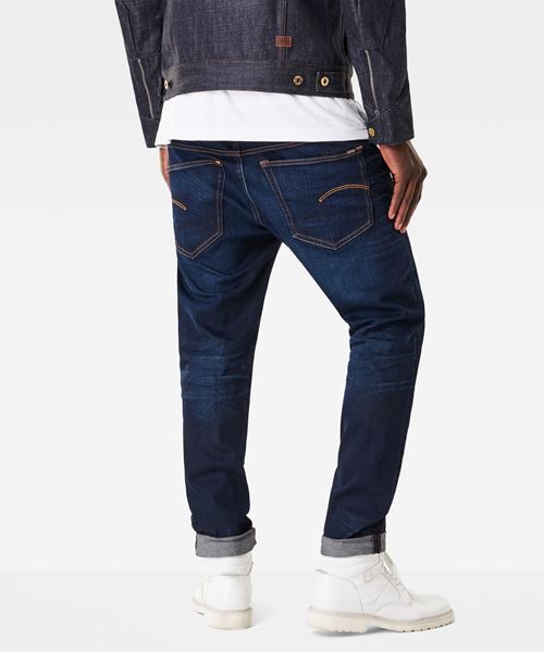 G-STAR（ジースター）の「3301 Slim Jeans（デニムパンツ・メンズ・ダークインディゴブルー・27/28/29/30/31/32/33/34）」の2枚目の写真