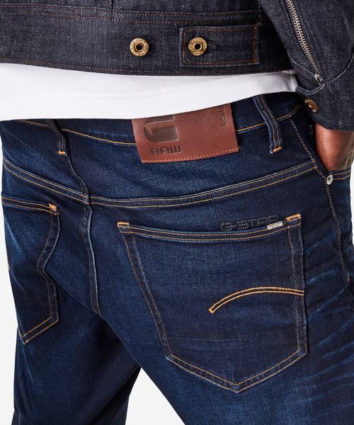 G-STAR（ジースター）の「3301 Slim Jeans（デニムパンツ・メンズ・ダークインディゴブルー・27/28/29/30/31/32/33/34）」の6枚目の写真