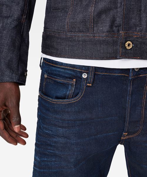 G-STAR（ジースター）の「3301 Slim Jeans（デニムパンツ・メンズ・ダークインディゴブルー・27/28/29/30/31/32/33/34）」の5枚目の写真