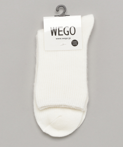 WEGO(ウィゴー)の「WEGO/もこもこソックス(ソックス/靴下・レディース・ブラック/ダークグリーン/ホワイト/グレー/ワイン・FREE)」の1枚目の写真