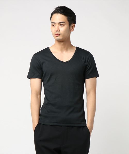 ARCADE(アーケード)の「フライスフィット半袖Tシャツ(Tシャツ/カットソー・メンズ・ダークオリーブ/グレー/チャコールグレー/ホワイト/ブラック/ネイビー/ワインレッド・LL/L/M)」の3枚目の写真