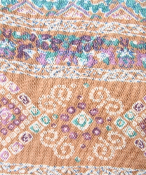 チチカカ（チチカカ）の「スクエアボーダーロングワンピース（ワンピース・レディース・グリーン/ベージュ/ピンク・FREE/MEDIUM/M2）」の10枚目の写真