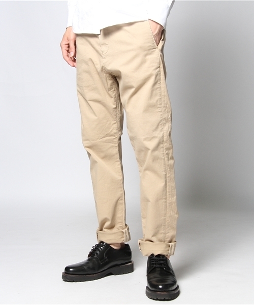 JOURNAL STANDARD relume（ジャーナルスタンダード　レリューム）の「☆76ツイルテーパードパンツ（チノパンツ・メンズ・ボルドー/グリーン/ブルー/イエロー/ネイビー/ベージュ/チャコールグレー・LARGE/X-LARGE/SMALL/MEDIUM）」の3枚目の写真