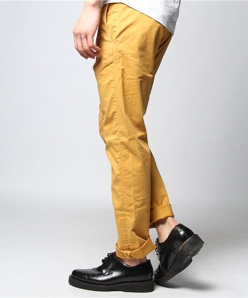 JOURNAL STANDARD relume（ジャーナルスタンダード　レリューム）の「☆76ツイルテーパードパンツ（チノパンツ・メンズ・ボルドー/グリーン/ブルー/イエロー/ネイビー/ベージュ/チャコールグレー・LARGE/X-LARGE/SMALL/MEDIUM）」の8枚目の写真