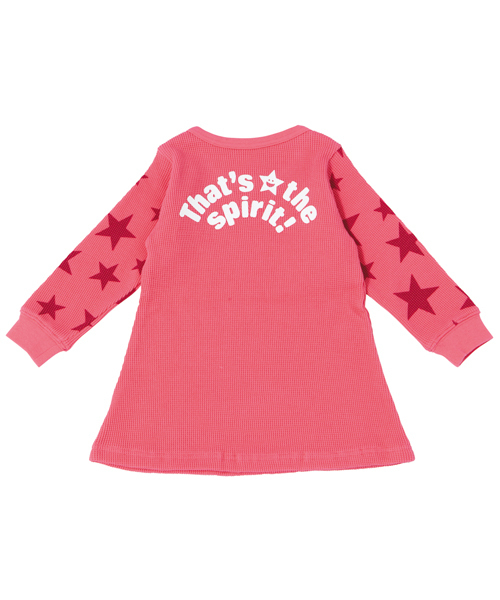 X-girl Stages（エックスガールステージス）の「WAFFLE L/S DRESS （4T～7T）（ワンピース・キッズ・アッシュ/ピンク/マルチ・4T/5T/6T/7T）」の11枚目の写真