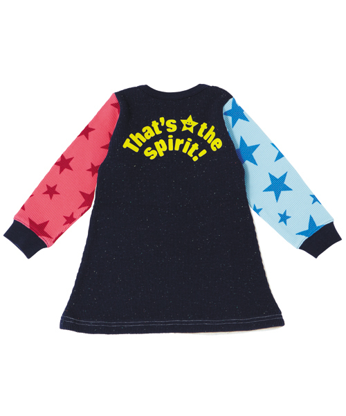 X-girl Stages（エックスガールステージス）の「WAFFLE L/S DRESS （4T～7T）（ワンピース・キッズ・アッシュ/ピンク/マルチ・4T/5T/6T/7T）」の12枚目の写真