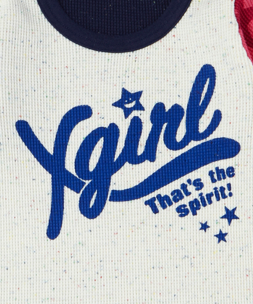 X-girl Stages（エックスガールステージス）の「WAFFLE L/S DRESS （4T～7T）（ワンピース・キッズ・アッシュ/ピンク/マルチ・4T/5T/6T/7T）」の8枚目の写真