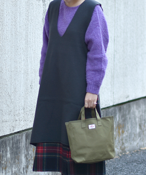 DANTON（ダントン）の「【DANTON / ダントン】UTILITY BAG（トートバッグ・レディース・ブラック/グレー/ベージュ/ネイビー/ピンク/レッド/オレンジ/ダークオリーブ/パープル/キナリ/サンドベージュ/ピンク系その他/ダークグリーン/ブラウン/モカ・FREE）」の9枚目の写真