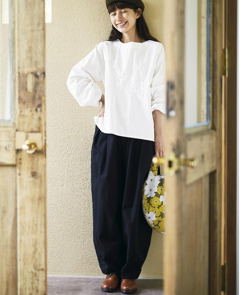 Sunny clouds(サニークラウズ)の「サニークラウズ ぶかぶかのブカパン(その他パンツ・レディース・ブラック/キャメル・MEDIUM/LARGE/X-LARGE/XX-LARGE/NM)」の3枚目の写真