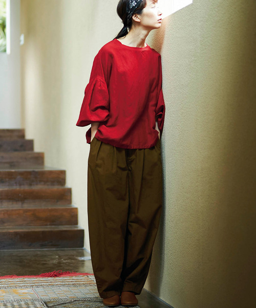 Sunny clouds(サニークラウズ)の「サニークラウズ ぶかぶかのブカパン(その他パンツ・レディース・ブラック/キャメル・MEDIUM/LARGE/X-LARGE/XX-LARGE/NM)」の14枚目の写真