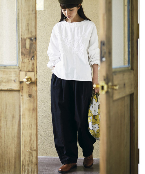 Sunny clouds(サニークラウズ)の「サニークラウズ ぶかぶかのブカパン(その他パンツ・レディース・ブラック/キャメル・MEDIUM/LARGE/X-LARGE/XX-LARGE/NM)」の7枚目の写真