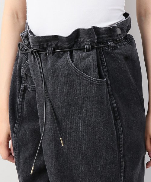 MAISON EUREKA（メゾンエウレカ）の「【MAISON EUREKA】 VINTAGE REWORK BIGGY PANTS（デニムパンツ・レディース・ブラック・MEDIUM/SMALL）」の12枚目の写真