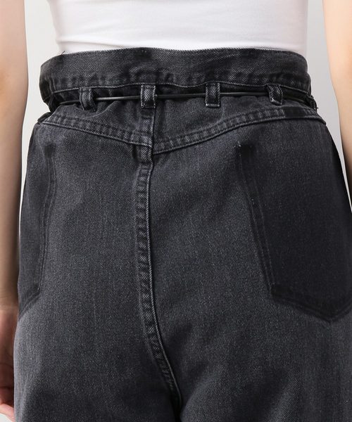 MAISON EUREKA（メゾンエウレカ）の「【MAISON EUREKA】 VINTAGE REWORK BIGGY PANTS（デニムパンツ・レディース・ブラック・MEDIUM/SMALL）」の14枚目の写真