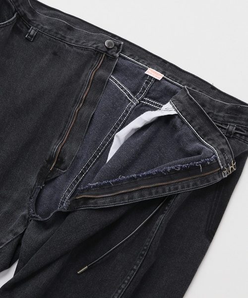 MAISON EUREKA（メゾンエウレカ）の「【MAISON EUREKA】 VINTAGE REWORK BIGGY PANTS（デニムパンツ・レディース・ブラック・MEDIUM/SMALL）」の16枚目の写真