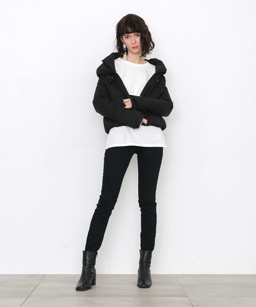 YOSOOU（ヨソオウ）の「【YOSOOU】Two Piece Collar Jacket YO811011（ダウンジャケット/コート・レディース・ブラック/ネイビー/キャメル・MEDIUM）」の14枚目の写真